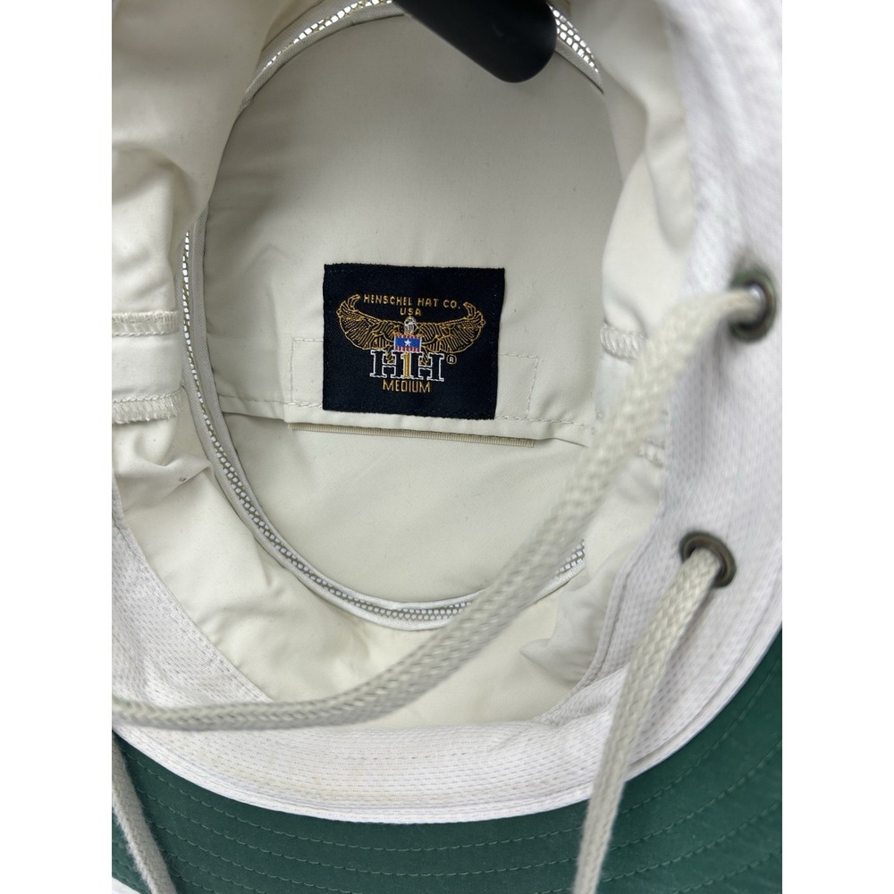 Henschel Hat USA Safari Sun Hat Khaki Wide Brim Mesh Vent Medium Outdoor Mens - Picture 8 of 8